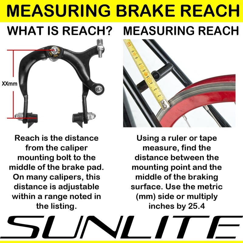 Sunlite Cruiser/MX Steel Brake Set, 73-91mm Reach, Chrome - Image 2